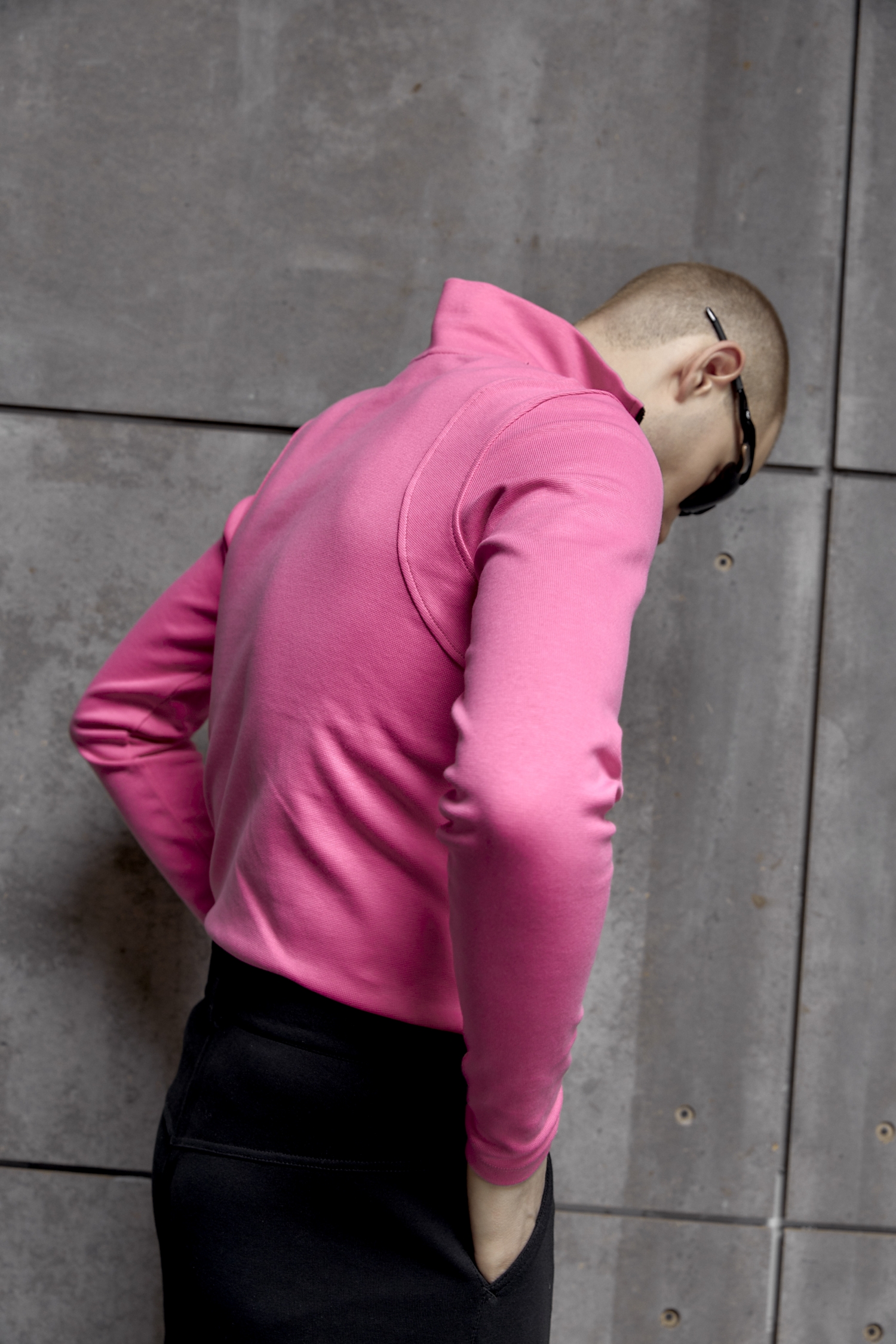 Водолазка с молнией Crazy pink