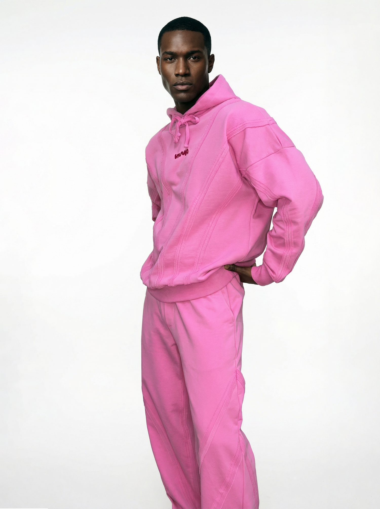 Худи STRIPES crazy pink