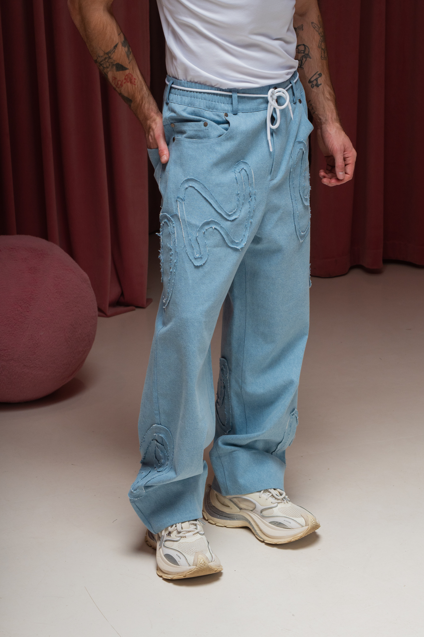 Джинсы VNVA Голубые