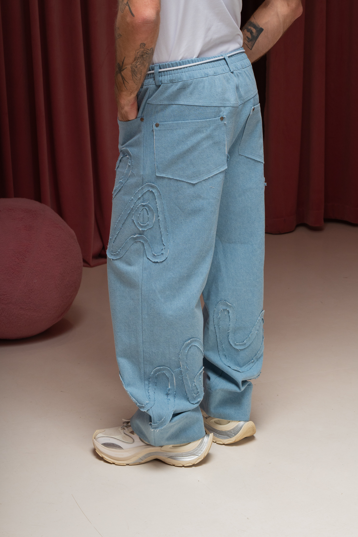 Джинсы VNVA Голубые