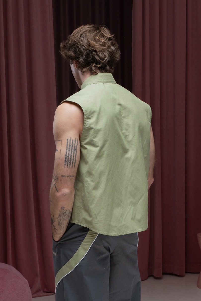 Рубашка без рукавов Олива