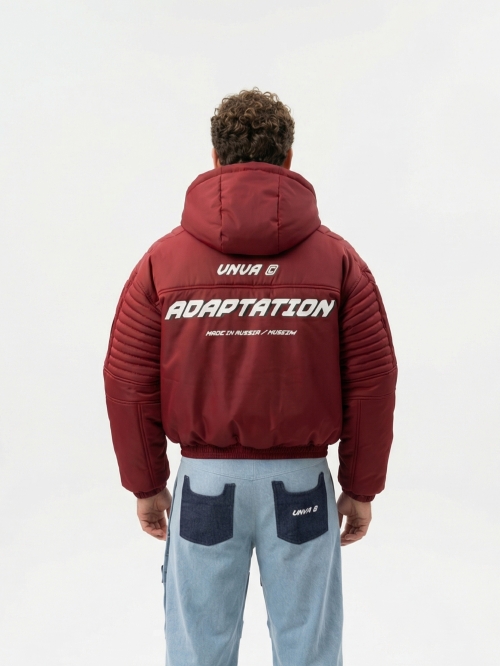 Зимняя Куртка МОТО Noble Burgundy