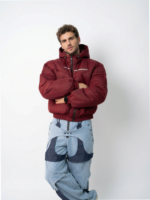 Зимняя Куртка МОТО Noble Burgundy