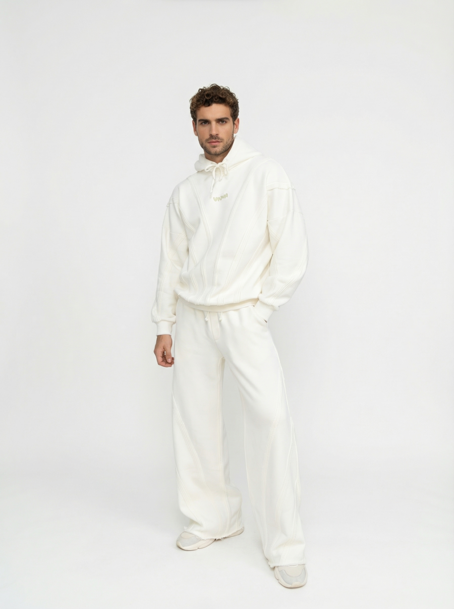 Трикотажные брюки STRIPES vanilla milk