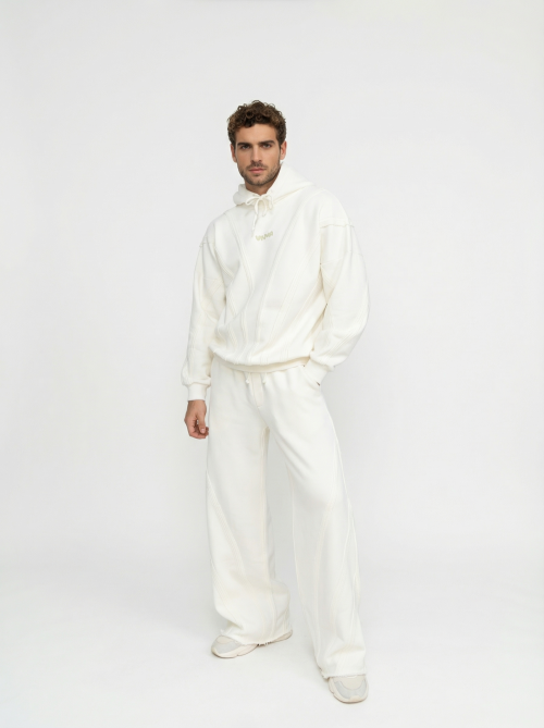 Трикотажные брюки STRIPES vanilla milk