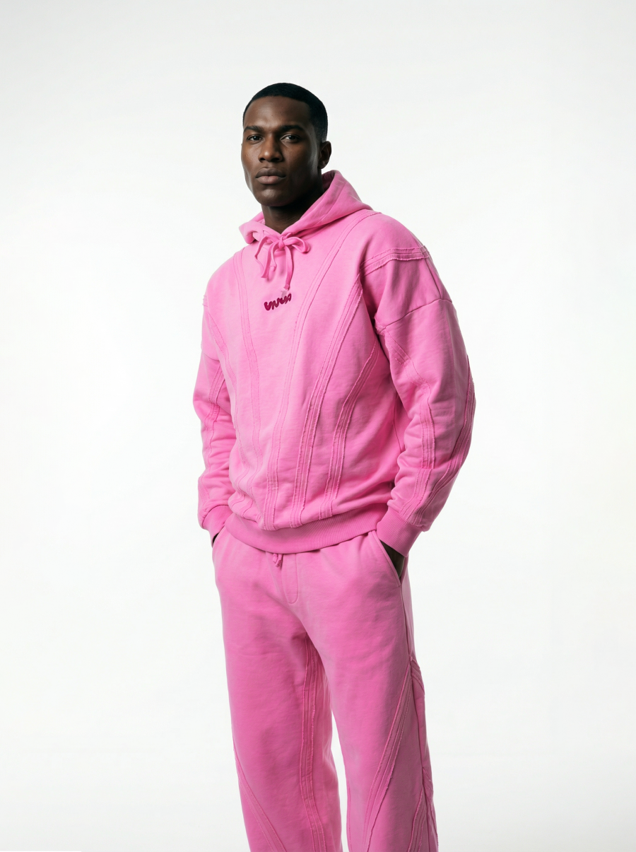 Худи STRIPES crazy pink