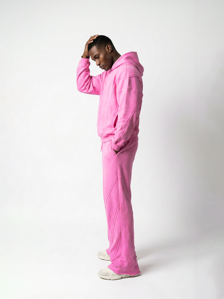 Трикотажные брюки STRIPES crazy pink