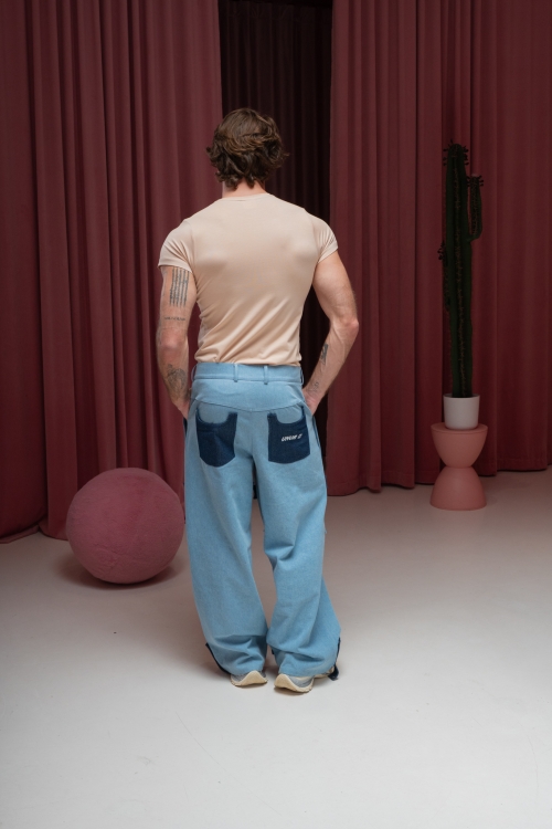 Джинсы с карабинами ПАЗЛ