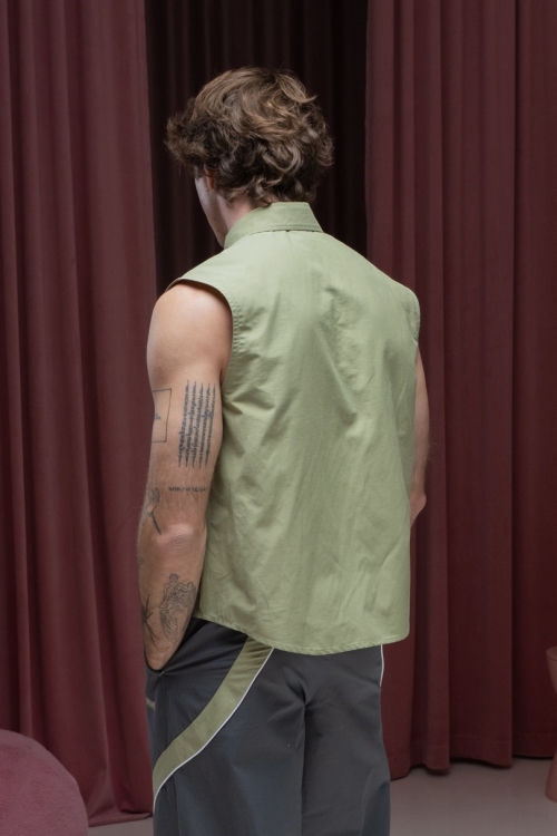 Рубашка без рукавов Олива