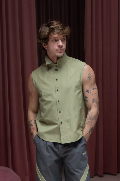 Рубашка без рукавов Олива